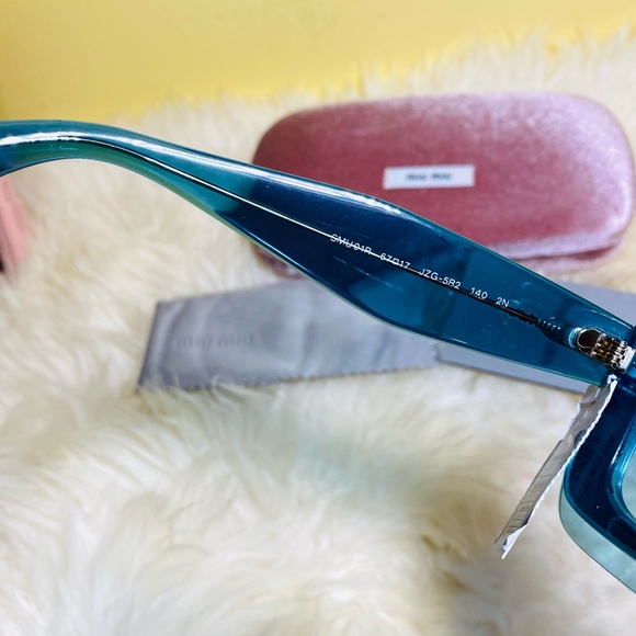 New authentic Miu Miu square glitter sunglasses main image 11